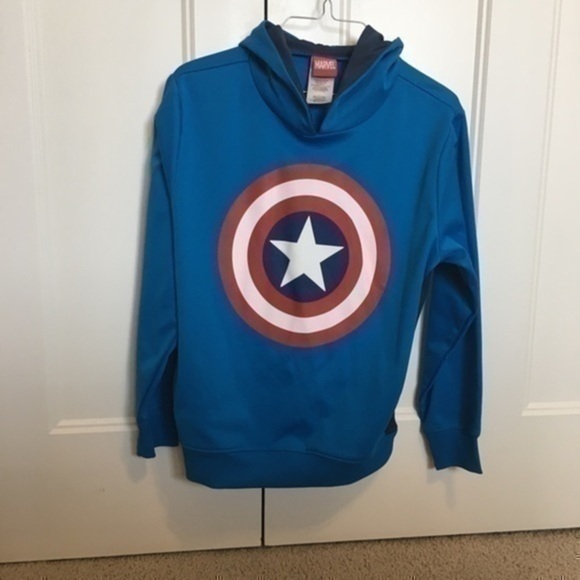 Captain America boys size large Marvel hoodie sweatshirt - Picture 2 of 8